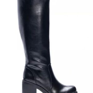 Dirty Laundry Black Knee-High Platform Women's Boots